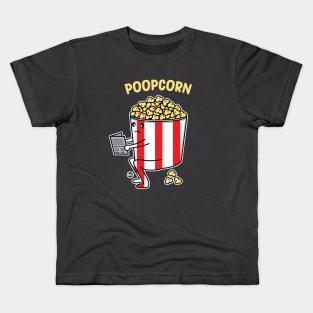 poopcorn - funny pooping popcorn Kids T-Shirt